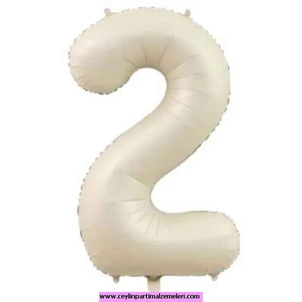 2 Rakam Kum Beji Folyo Balon